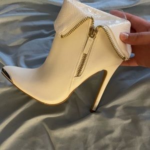 Ankle booties with heel